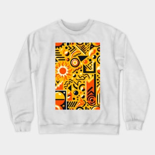 Abstract Colorful 90s Pattern Crewneck Sweatshirt